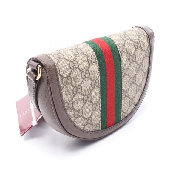 Gucci Ophidia GG Supreme Shoulder Bag Canvas Leather Beige Brown - Picture 2 of 4